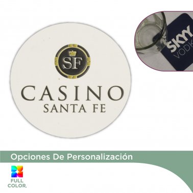 Posavaso Goma - 3D Full Color Frente