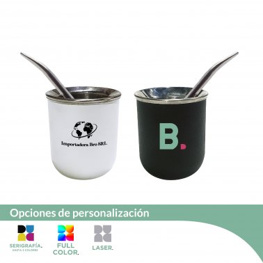 Mate Steel (full Acero) con Bombilla Pala