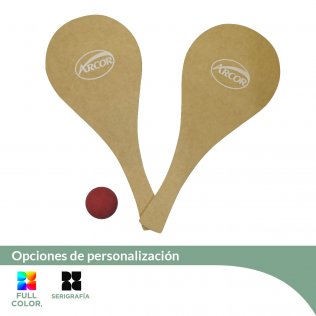 Juego de paleta y pelota