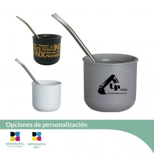 Mate Token con bombilla resorte y sacayerba