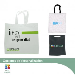 Bolsa de Friselina "Shopper/Book" Laminada - C/Impresión Full Color
