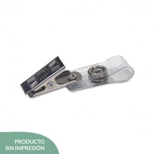 Broche Cocodrilo Con Tira de Pvc - S/Impresión