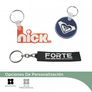 Llavero de goma - Plastisol