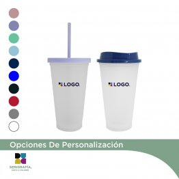 Vaso Reutilizable "Soft" con tapa