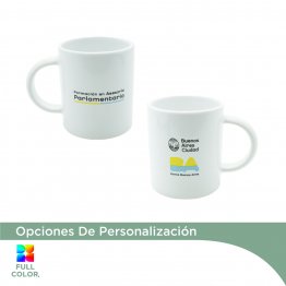 Taza de ceramica 330ml - Recta