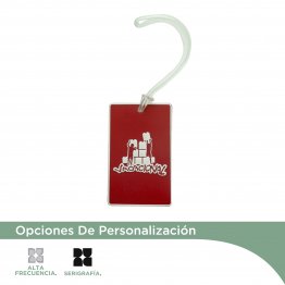 Marbete de Goma con lazo de pvc